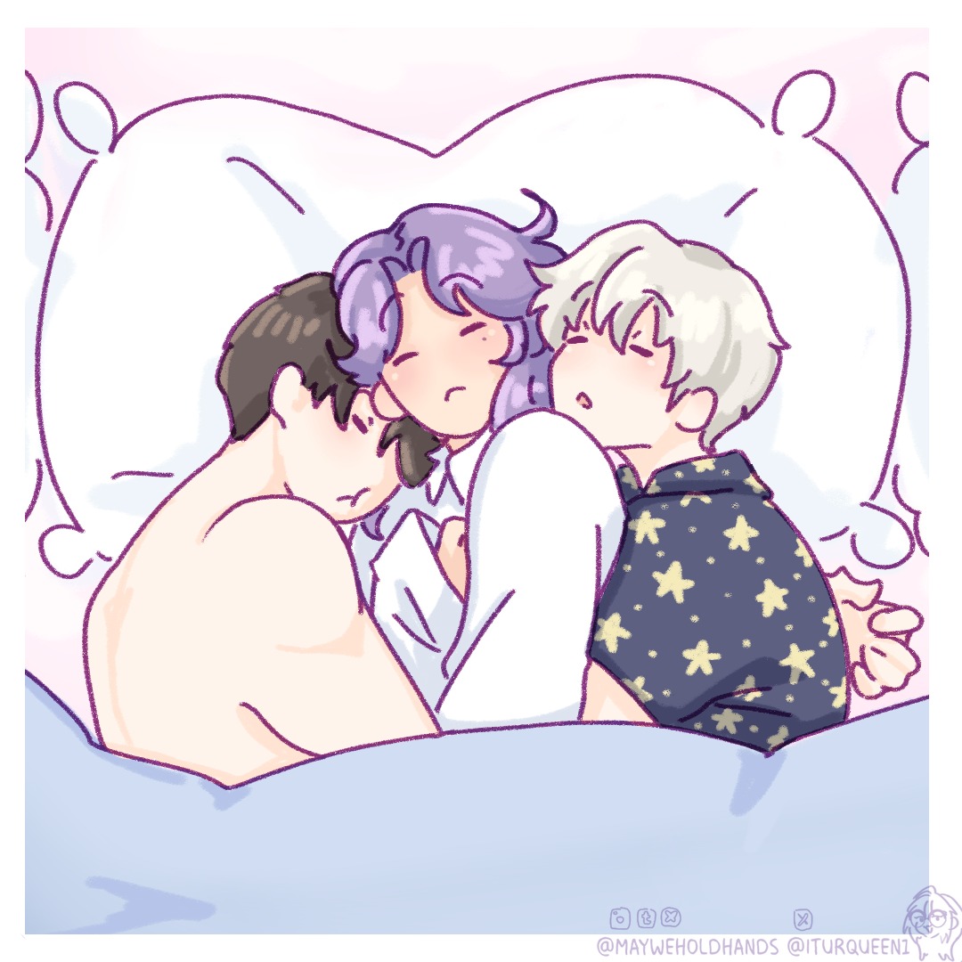 Lin_Nakatsu's tweet photo. Thank you so much, @iturqueen1 , for this sweet art!😍 They can be happy together until the end of time.        🍎⭐️ #LoveandDeepspace #applestar #lads https://t.co/t6sdLOIFBf