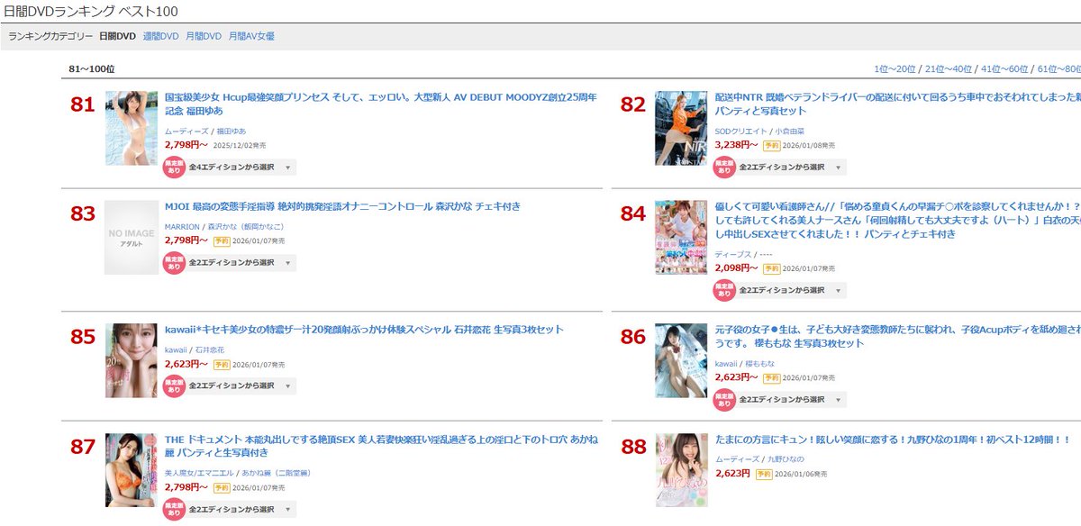 ＼本日特典版情報解禁／

▶日間 DVD 88位(12/02)
たまにの方言にキュン！眩しい笑顔に恋する！九野ひなの1周年！初ベスト12時間！！
(*九野ひなのさんの生写真3枚（100名様）)
al.fanza.co.jp/?lurl=https%3A…

▾動画▾
al.fanza.co.jp/?lurl=https%3A…

2026年1月6日発売
#九野ひなの #PR <a href="/hinano_kuno0525/">九野ひなの KunoHinano</a>