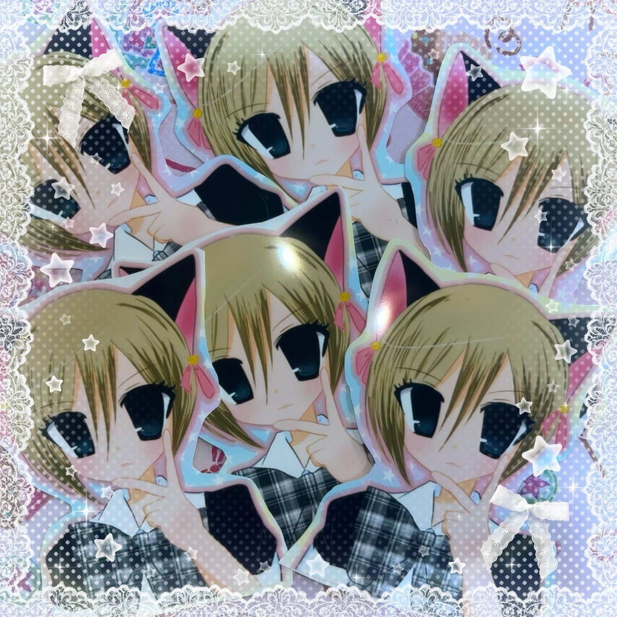 新シール(あたらしーる)かわいいです"(∩>ω<∩)"
チェキ➕ドリンクか、応援ドリンクご注文でお渡しします*.+ﾟ