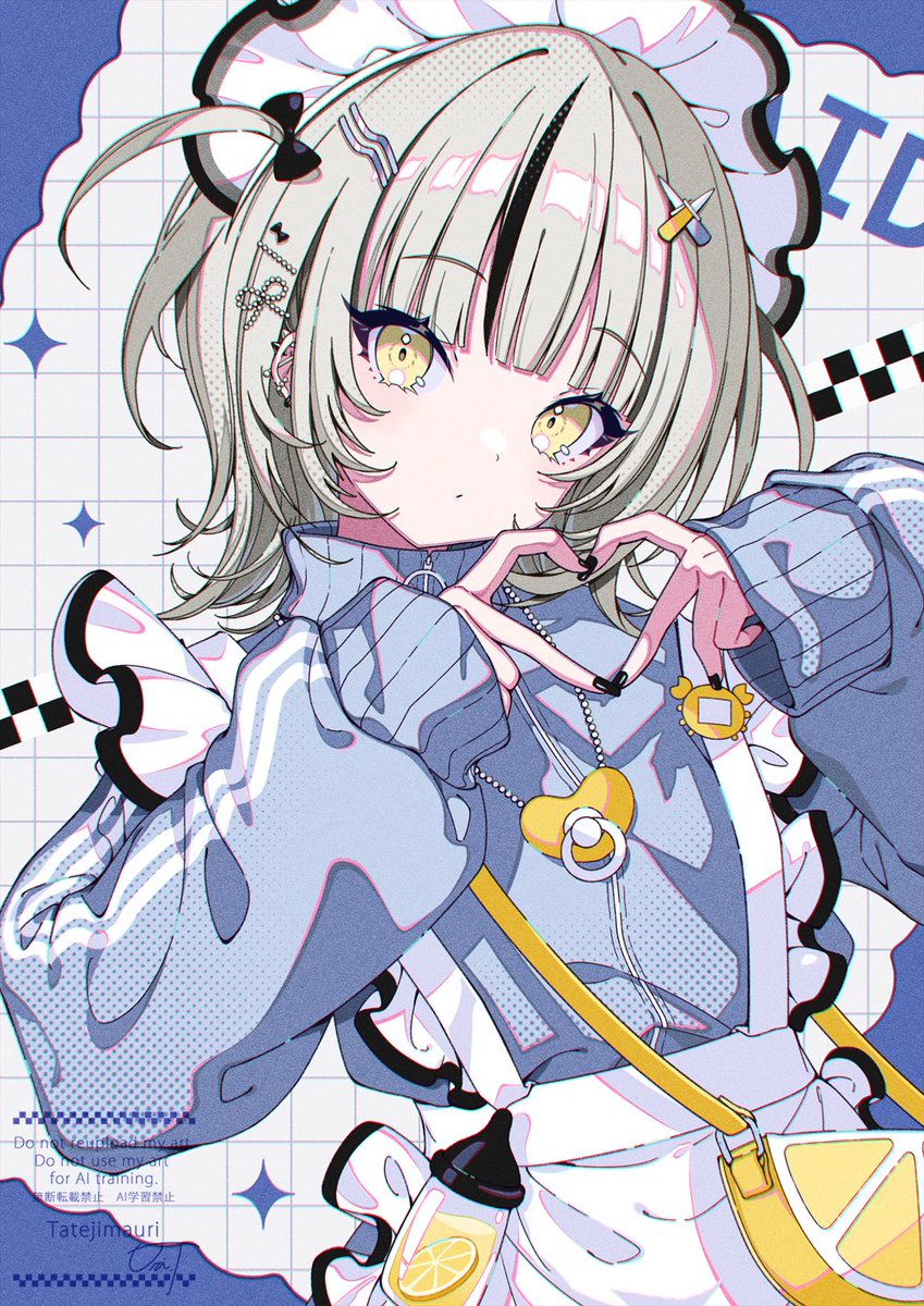 #今月描いた絵を晒そう
❤️💙