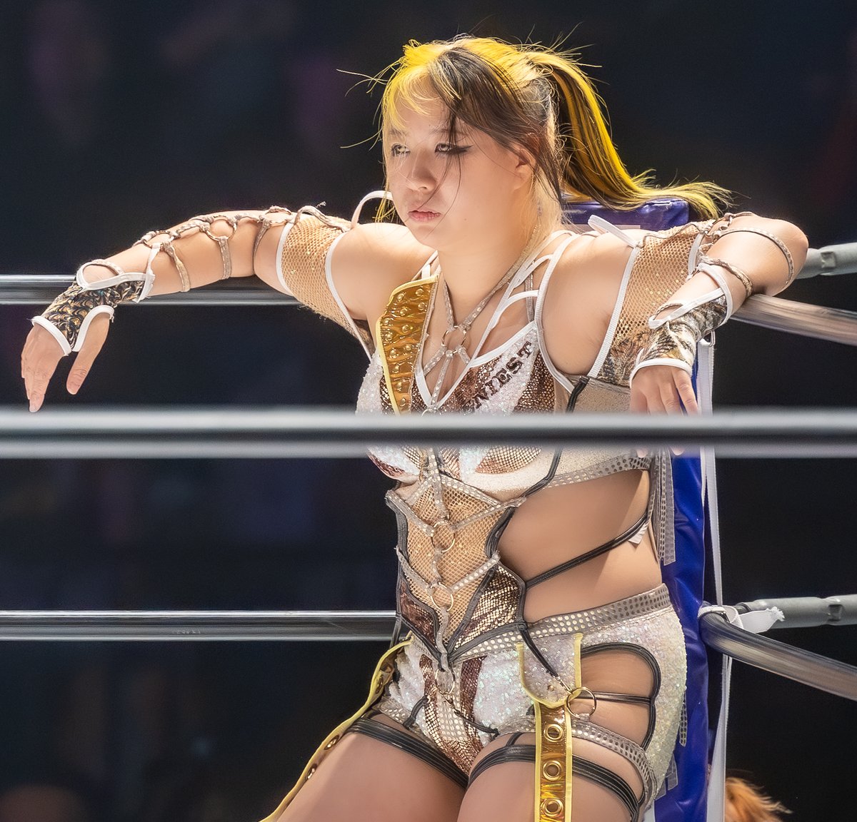 渡辺桃　クイーズクエストベースボールシャツ　スターダム　STARDOM スターダム クイーンズクエスト ベースボールシャツ Mサイズの通販 by