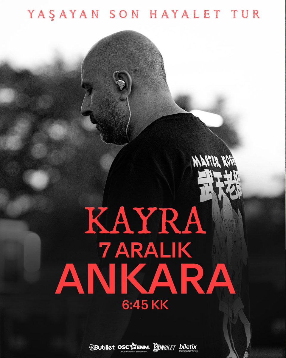 7 Aralık Pazar akşamı Ankara 6:45 K.K sahnesindeyiz. Görüşmek dileğiyle Ankara. Biletler için: biletix.com/etkinlik/4OS91…