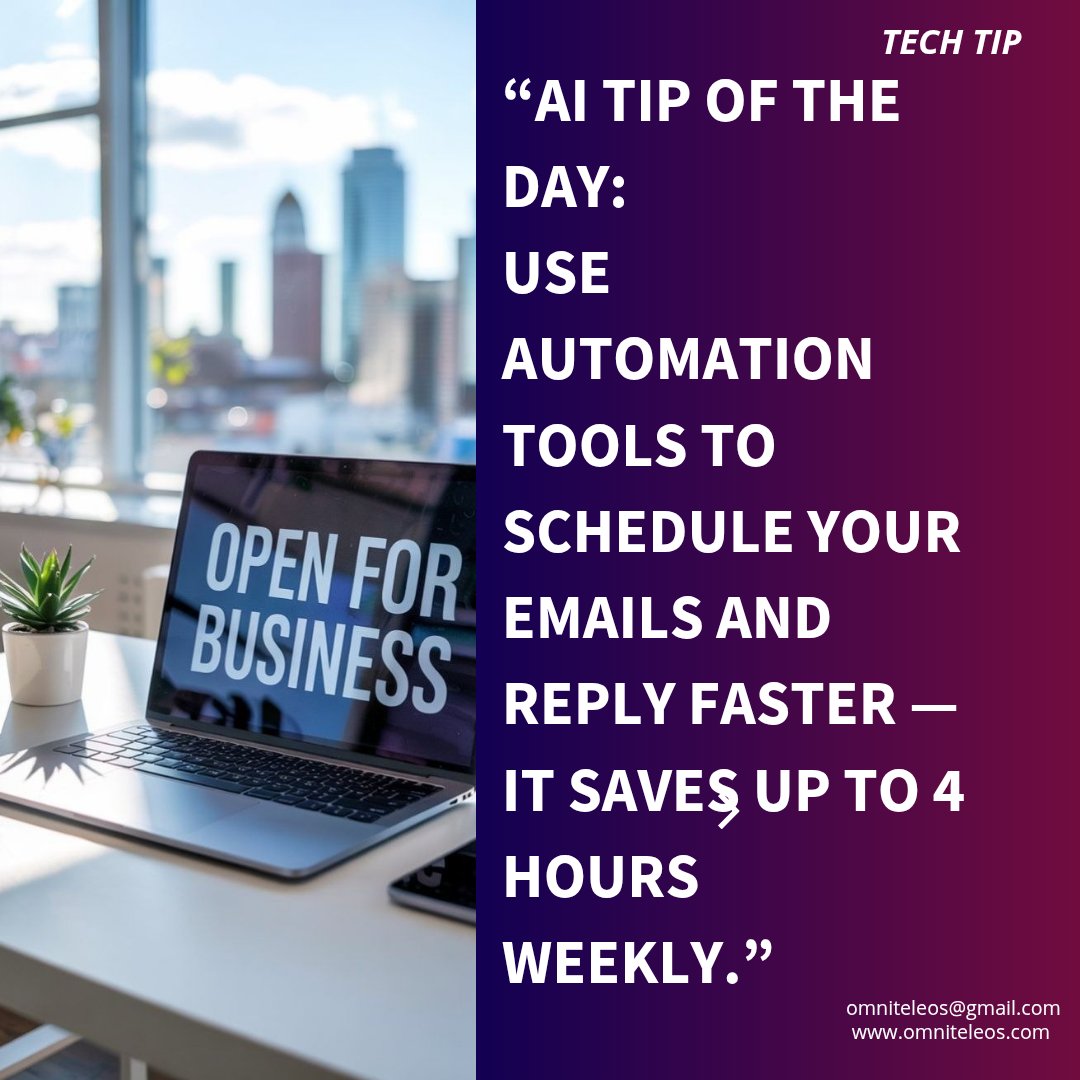 omniteleos's tweet image. AI Tip:
#tech #techtip #AI #omniteleos