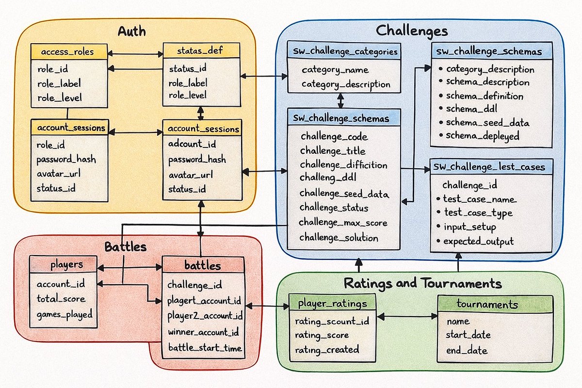 Day 2 of our advent of  code. We are starting with the basics and the foundations. Today we  create the back-end tables for the core metadata: Schemas and  Challenges.

egan.dk/ords/r/egandev…
