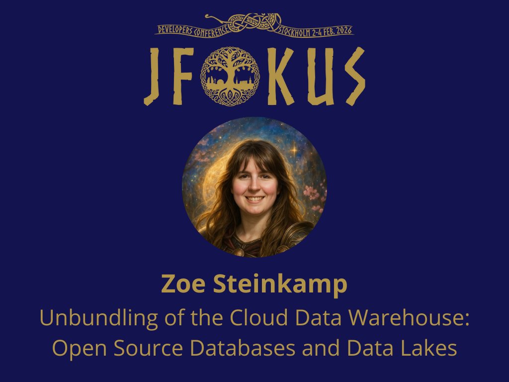 Jfokus's tweet image. 🗂️ Unbundling the Cloud Data Warehouse with Zoe Steinkamp (ClickHouse).
Build fast, flexible, open data architectures - beyond the limits of monolithic cloud warehouses ⚡
👉 jfokus.se/#Jfokus #DeveloperConference #DataEngineering #Analytics #OpenSource #ClickHouse