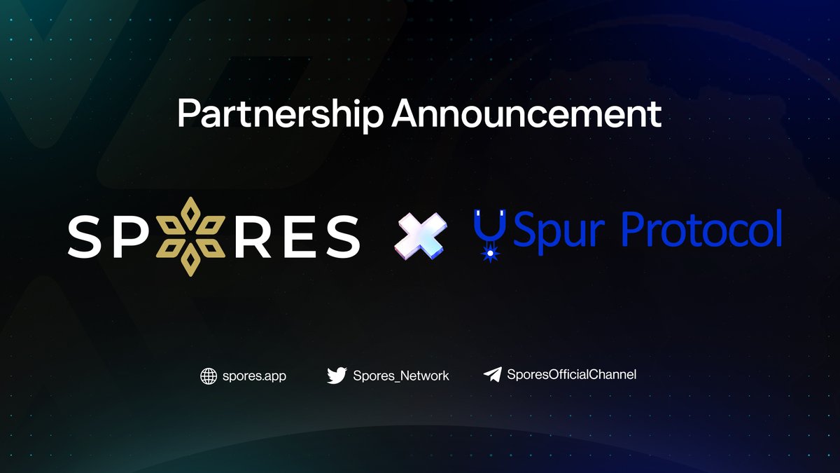 Spores_Network's tweet image. 🔔 PARTNERSHIP ANNOUNCEMENT: SPORES x @spurprotocol 🔔

🎉 We are thrilled to partner with SpurProtocol  for their upcoming IDO on Spores Launchpad! 

⚡️  About SpurProtocol:
@spurprotocol is making complex technologies accessible and user friendly even to people with zero…