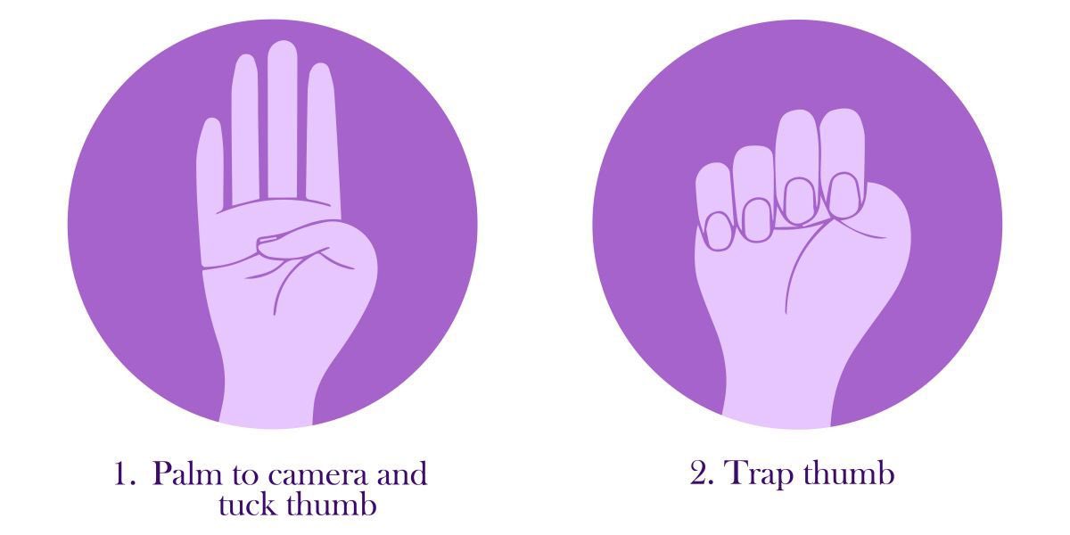 Austrian police just saved a 6 year old and her mother from a kidnapping because during a police check the child signalled to the policeman that they were in danger.

This is the international hand signal for help. If you are in need, use it, and if you see somebody making this