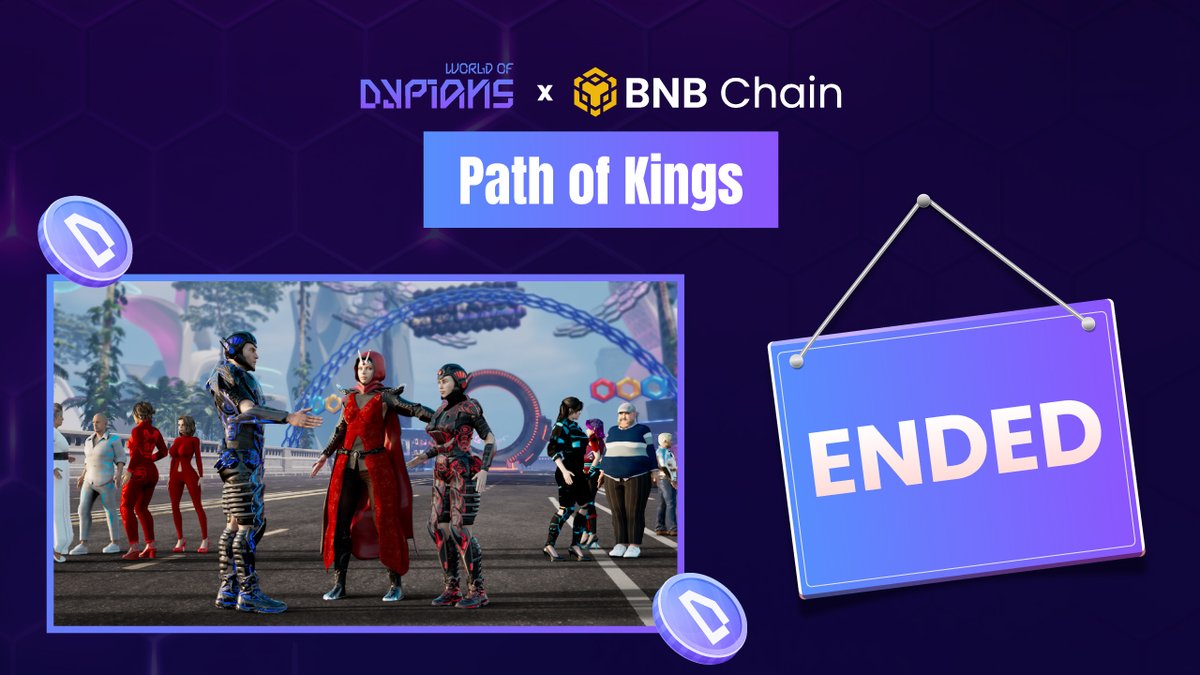 🔥 The Path of Kings campaign on <a href="/BNBCHAIN/">BNB Chain</a> has officially ended!

With over 373,500 participants, this has been one of our most active events yet.

Rewards will be distributed soon.

Thank you to everyone who joined the journey!