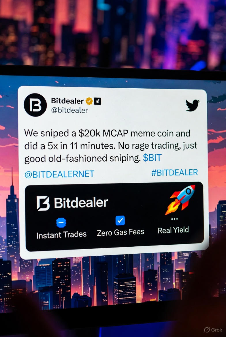 Lostepe172's tweet photo. Most launchers just dump coins and disappear.
@BitDealerNet isn’t a launcher…
It’s zero-gas infrastructure with real yield on every trade.
This changes everything.
$BIT @BITDEALERNET

https://t.co/d2yE1j5duo https://t.co/Dy860uEbxj