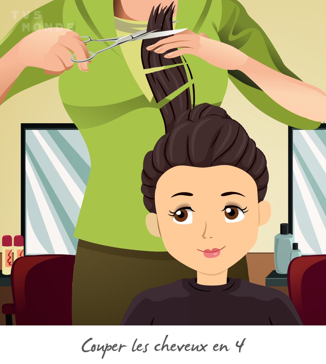 [ 🗣️ 숫자로 배우는 #프랑스어표현 🇫🇷 ]

Couper les cheveux en 4

직역: 머리카락을 4등분 한다

의미: 지나치게 세밀히 따지다
#프랑스문화 #불어공부 #프랑스어공부