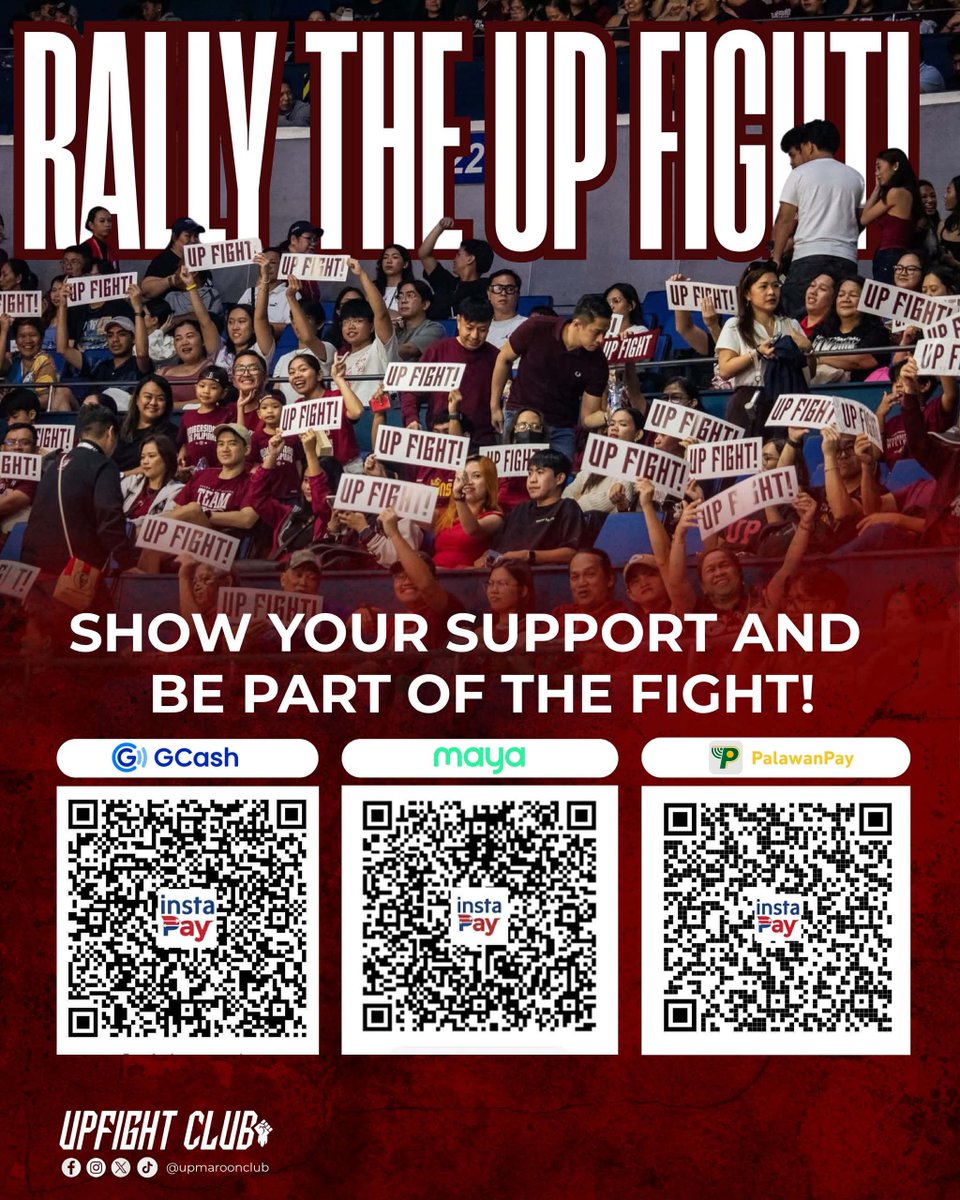 TRANSPARENCY REPORT‼️

Running Balance: ₱19,730.72

Maraming salamat, UP Community! Malayo pa ang ating tatahakin para sa layunin na maitaas ang 10,000 banners, pero malakas na ang ating simula —dahil sa inyo.

If you’d like to be part of this effort, we warmly welcome your