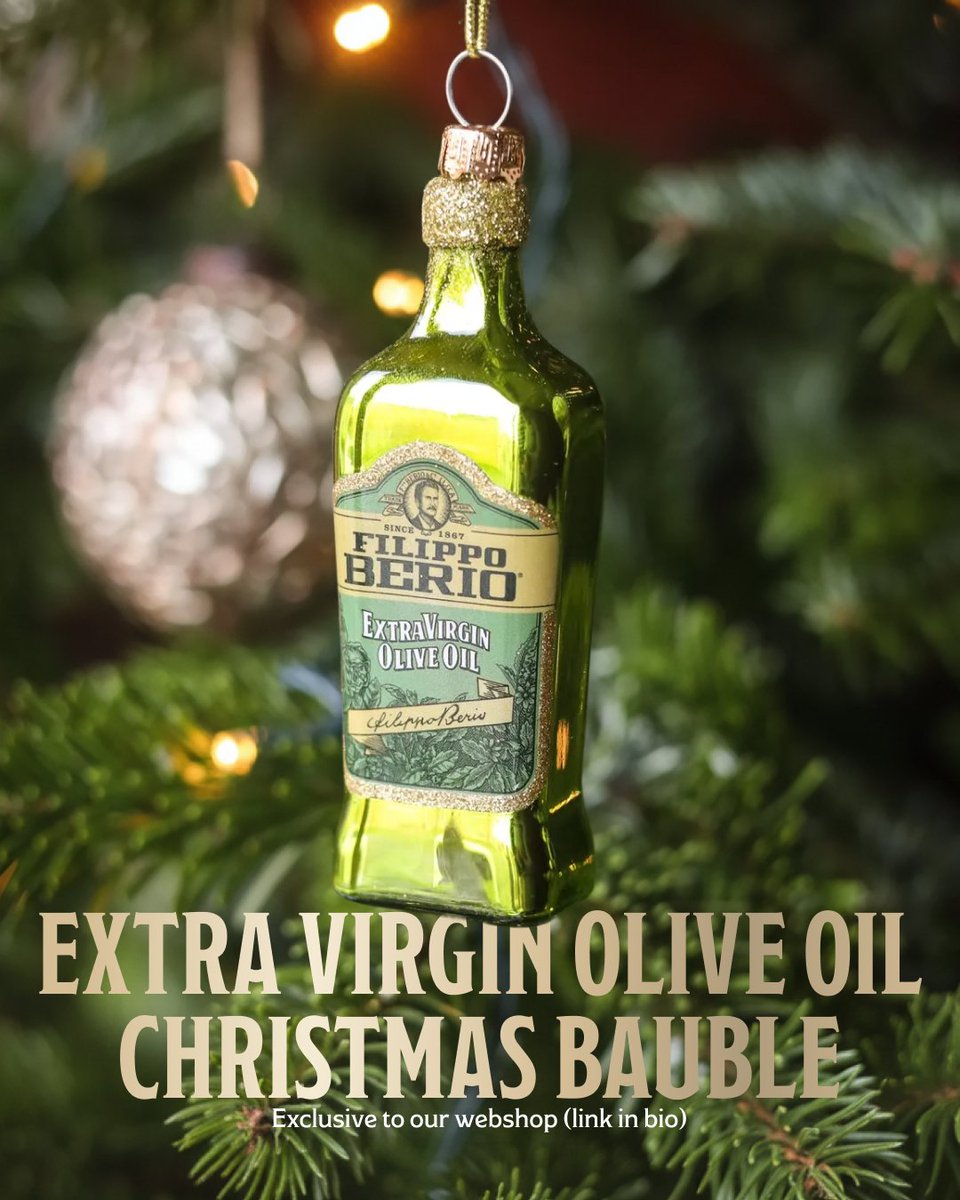Flavour meets festive décor. Our Olive Oil Bauble is back for Christmas 🎄 The perfect Christmas gift or stocking filler for an olive oil enthusiast 🫒 Grab yours at the link in our bio.