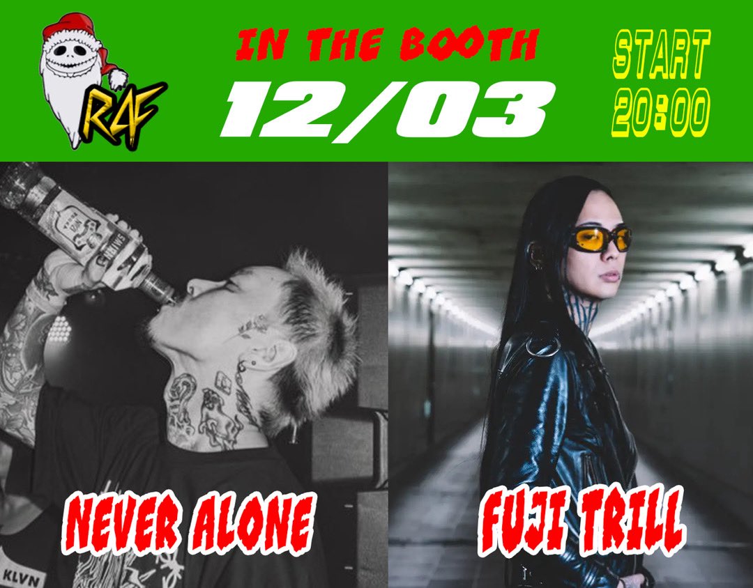 明日エクソ前 20:00〜
ラフスタ with <a href="/fuji_trill2/">堕落</a> 

🤝🏼 <a href="/kamui_datura/">Kamui</a> <a href="/tope_kaede/">ポーザー白石</a> 

twitch.tv/raf_studio?lan…