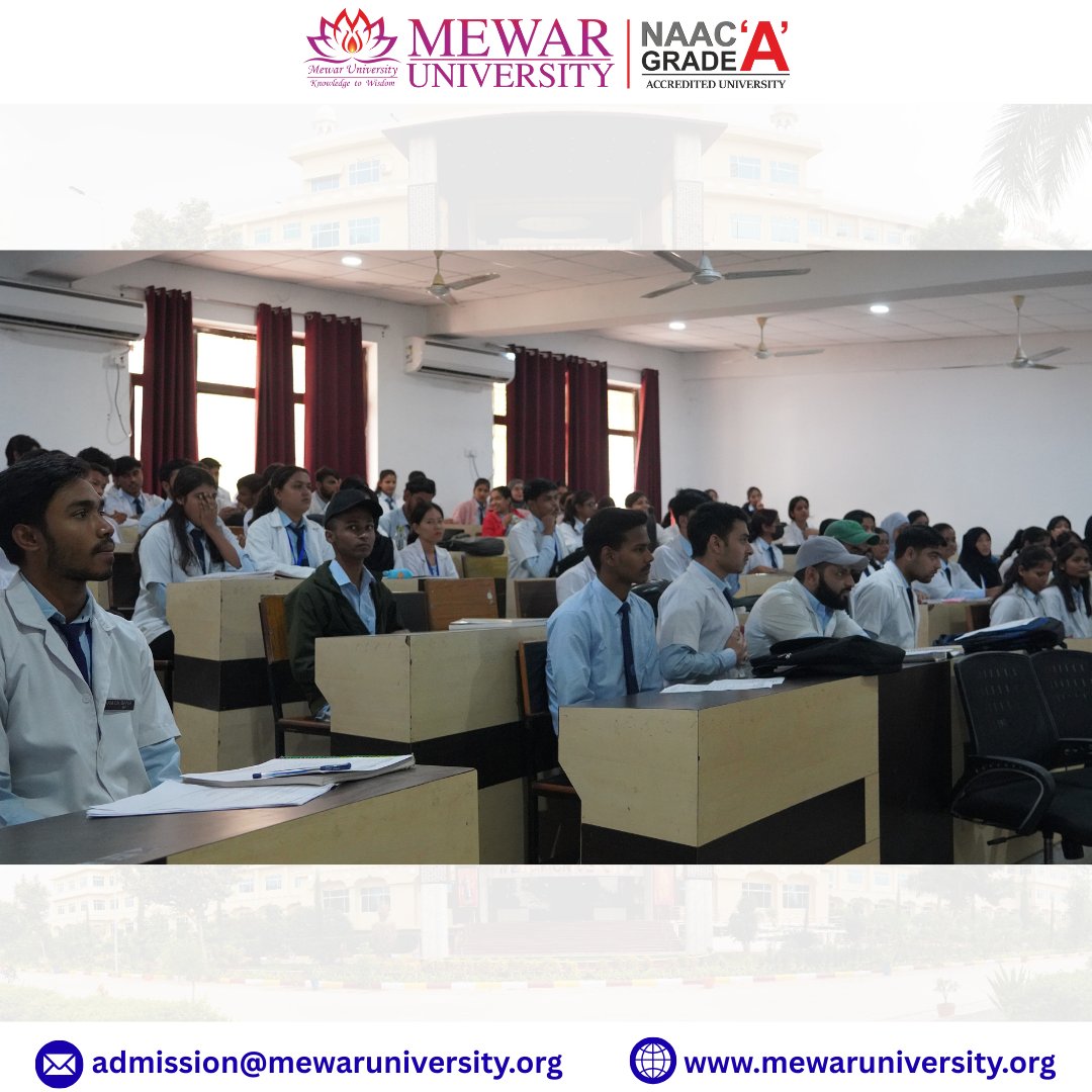 universitymewar's tweet image. 🌟 Guest Lecture on #StrokeRehabilitation at Mewar University
The Department of #Physiotherapy successfully conducted an insightful #GuestLecture on “Stroke Rehabilitation” on 01 December 2025.

#MewarUniversity #NeuroRehab #HealthcareEducation #ClinicalSkills #Chittorgarh