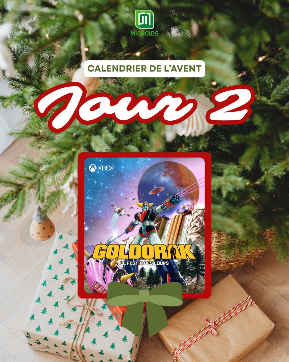Microids_off's tweet image. 🎅 CALENDRIER DE L’AVENT - JOUR 2 🎅

Aujourd’hui, on vous offre Goldorak - Le Festin des Loups sur Xbox 🎄

Pour participer :
1️⃣ Follow @microids_off
2️⃣ Likez &amp;amp; RT
3️⃣ Commentez avec #MicroidsdeNoel

Un gagnant contacté tous les 24h ! 🎁

🍀 Bonne chance !🍀