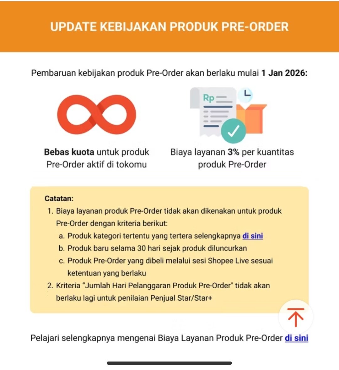 myjooniebee's tweet image. seller shopee jangan lupa ceki² ya guys ❗

mulai januari:
admin shopee naik lagi ☺️
produk pre-order ada biaya layanan 3%* ☺️