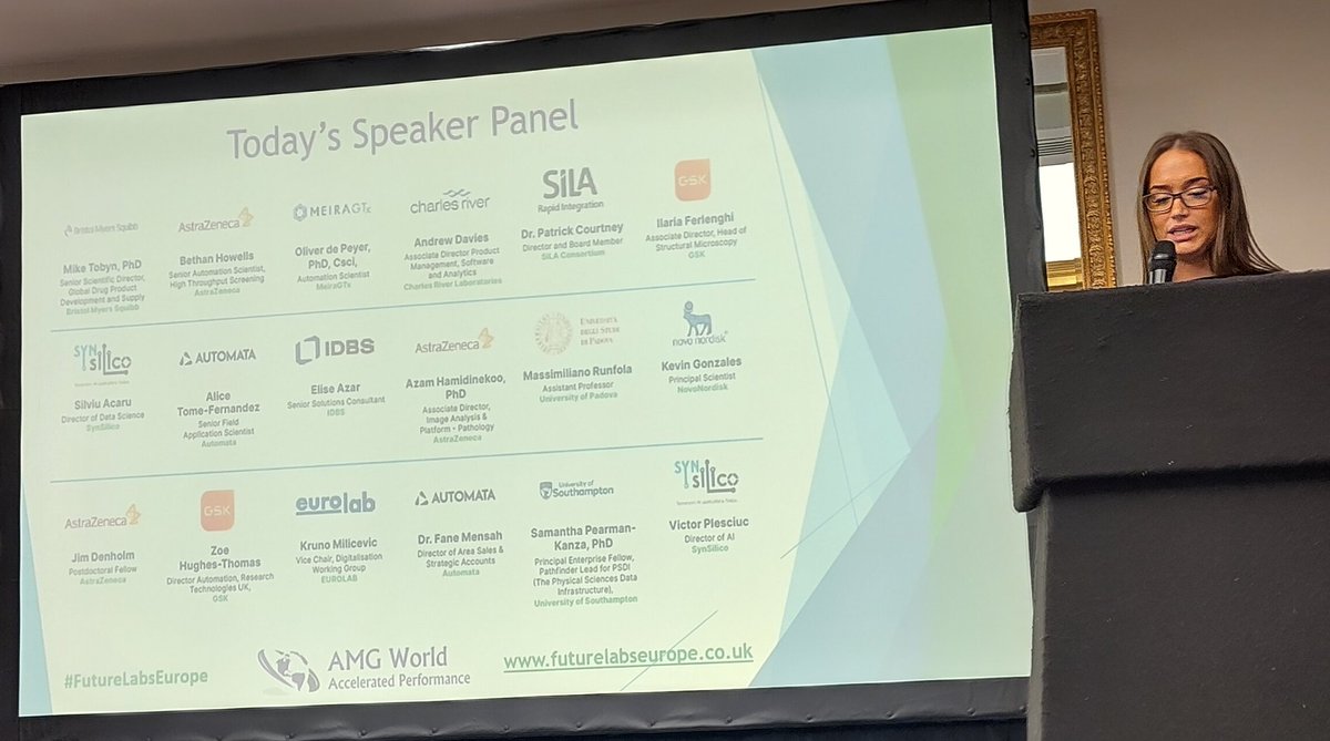 SiLAStandard's tweet image. Kicking off with great intros from Oliver de Peyer @MeiraGTx Mike Tobyn @bmsnews Bethan Howells @AstraZeneca #labautomation