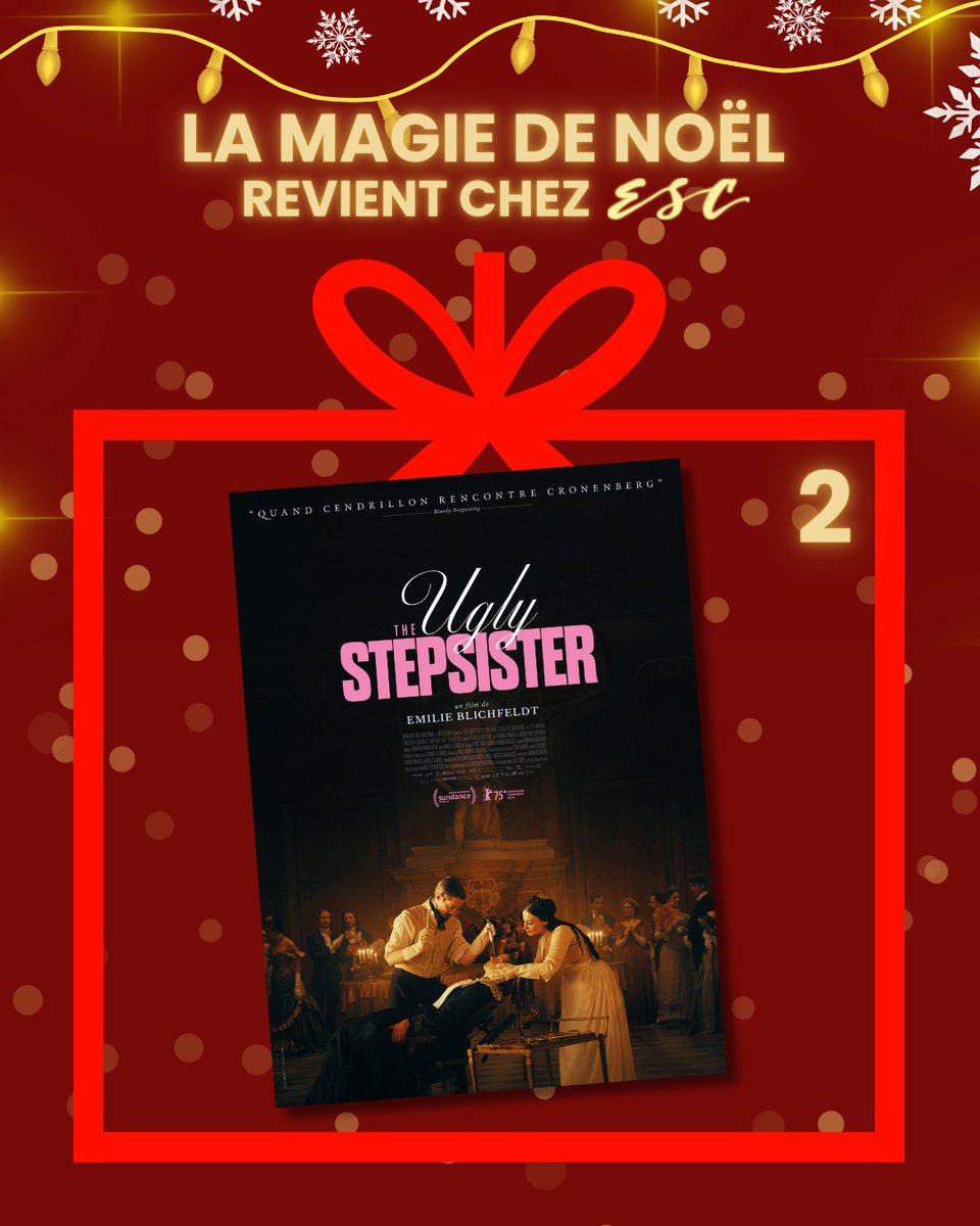 ESC_Films_'s tweet image. J2 du Calendrier de l'avent ESC !

Aujourd'hui, une affiche collector du film The Ugly Stepsister  à gagner !

Pour participer :

❤️ Like + RT

🚨 Abonnez vous à @ESC_Films_ 

📆 Tirage au sort demain !
Bonne chance !