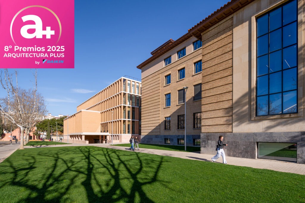 La Facultad de Filosofía y Letras ha sido Ganadora del Premio Arquitectura Plus 2025 al Mejor Edificio Docente, organizado por <a href="/GrupoViaSpain/">Grupo Vía</a> <a href="/viaconstruccion/">Vía Construcción</a> <a href="/FacultadFiloZgz/">Facultad de Filosofía y Letras de Zaragoza</a> <a href="/unizar/">Universidad Zaragoza</a> #arquitectura #zaragoza #universidad