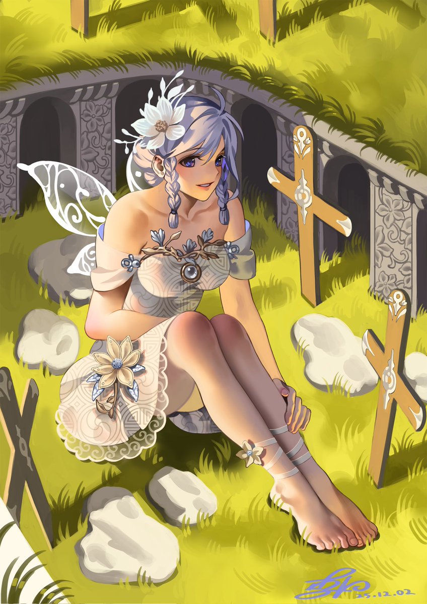 분명 스케치는 목련이엇는데 칠하면서 점점 정체불명의 꽃이 되어벌엿다