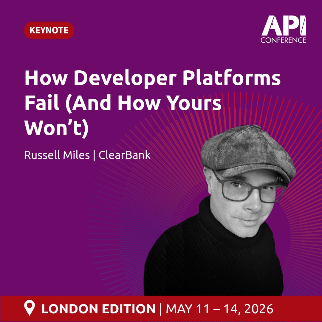 api_conference's tweet image. Platforms fail when tools replace product thinking.
At API Conference London, learn how to build golden paths, reduce cognitive load &amp;amp; prove value with the right KPIs.

Details 👉 apiconference.net/api-plattforms…

#APIConference #PlatformEngineering