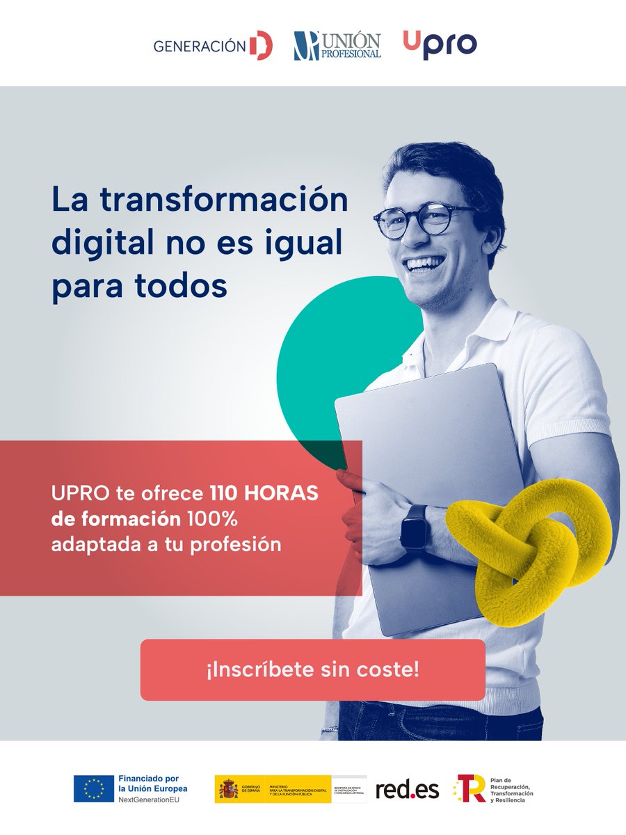 📝 ¡Recuerda, puedes seguir aprovechando esta gran oportunidad de formación! 

⌚️Formación flexible: organiza las 150 horas a tu medida.

👌 Formación sin coste.

🧠 Accede a la web y selecciona la formación del CCII:

upro.es