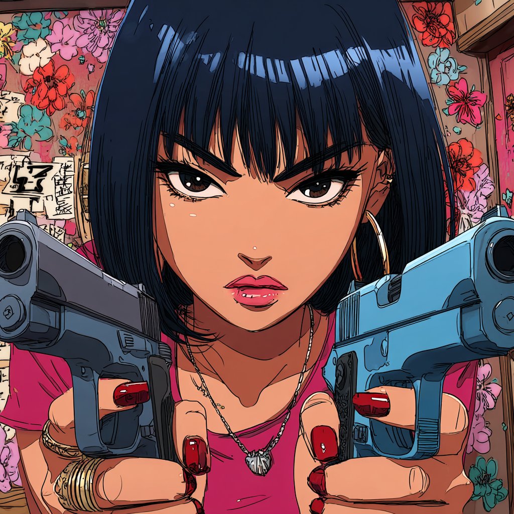 Neo retro anime style