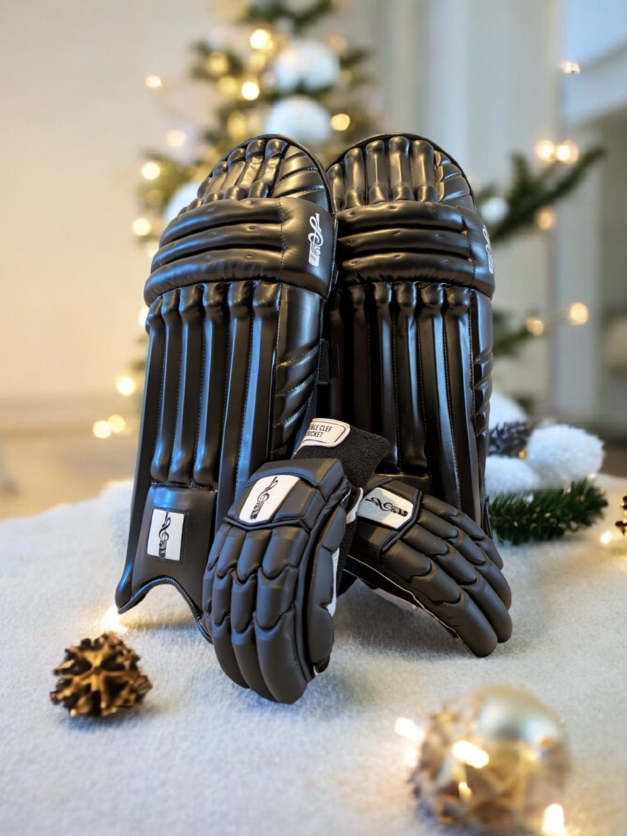 🎄 Advent Calendar – Day 2 🎄
Today’s deal: Junior Pads &amp; Gloves Bundle! 🏏

🧤 Includes:
• Lightweight junior pads
• Matching gloves
• Ideal for young players

🎁 Today only: £75

#TrebleClefCricket #AdventCalendar #Day2 #CricketGear