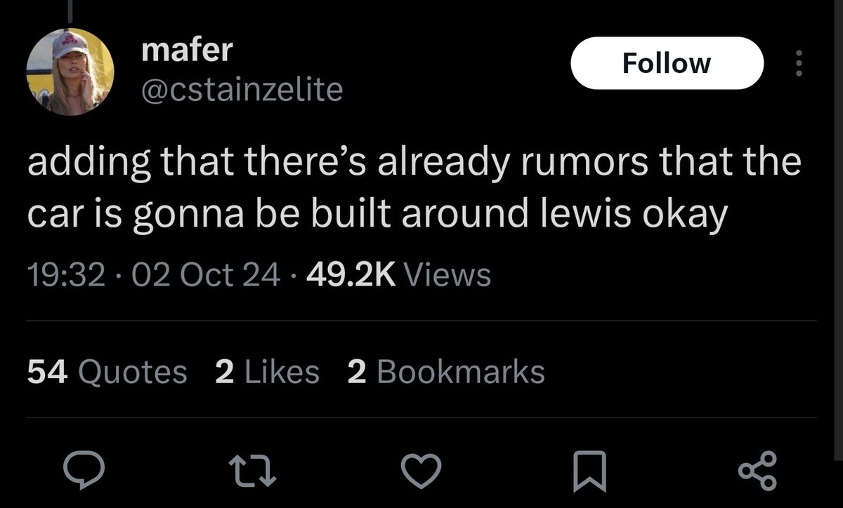 But Mafer you said its because of Carlos Sainz and Lewis Hamilton