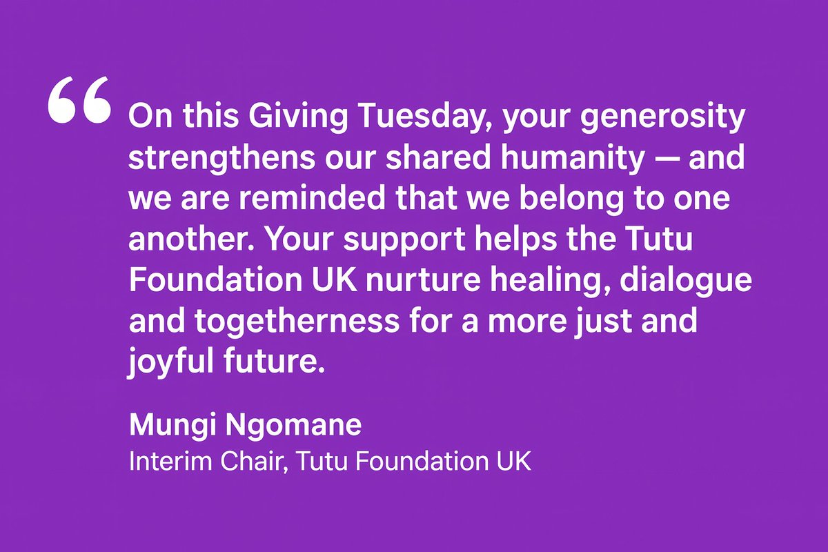 Tutu Foundation UK tweet media