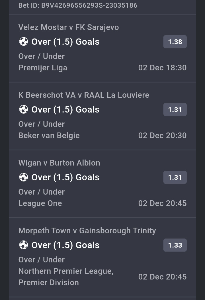 UbyBenson's tweet image. 3 &amp;amp; 5 odds winning tickets on Bet9ja🏆⚽⚽

3R9PHLT
3R9PJRG

#Bet9jacode