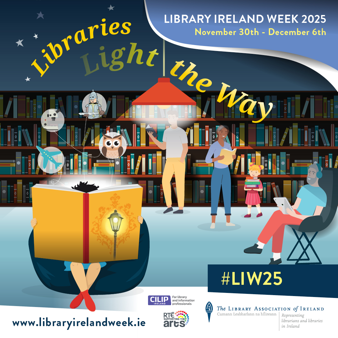 KerryLibrary's tweet image. &quot;Libraries light the way&quot; - celebrating Libraries Ireland Week. Visit your local library this week to see all we have to offer. #LIW25
