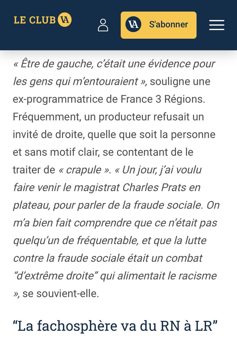 CharlesPrats's tweet image. 🔴 Donc j’apprends dans la presse que je serais infréquentable pour France Télévisions… et que la lutte contre la fraude sociale c’est « d’extrême-droite » et « raciste »… Mesdames &amp;amp; Messieurs les censeurs, je vous salue et vous dis à bientôt !