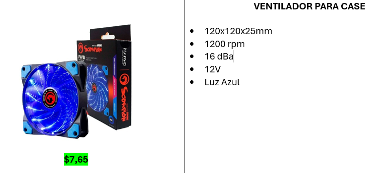 gpcompu's tweet image. #Accesorios #Tecnología #Computadores #Gpcompu #Ventilador #fan

Ventilador para Case

WhatsApp: 0999719180
Catálogo Digital: acortar.link/xaHSfV