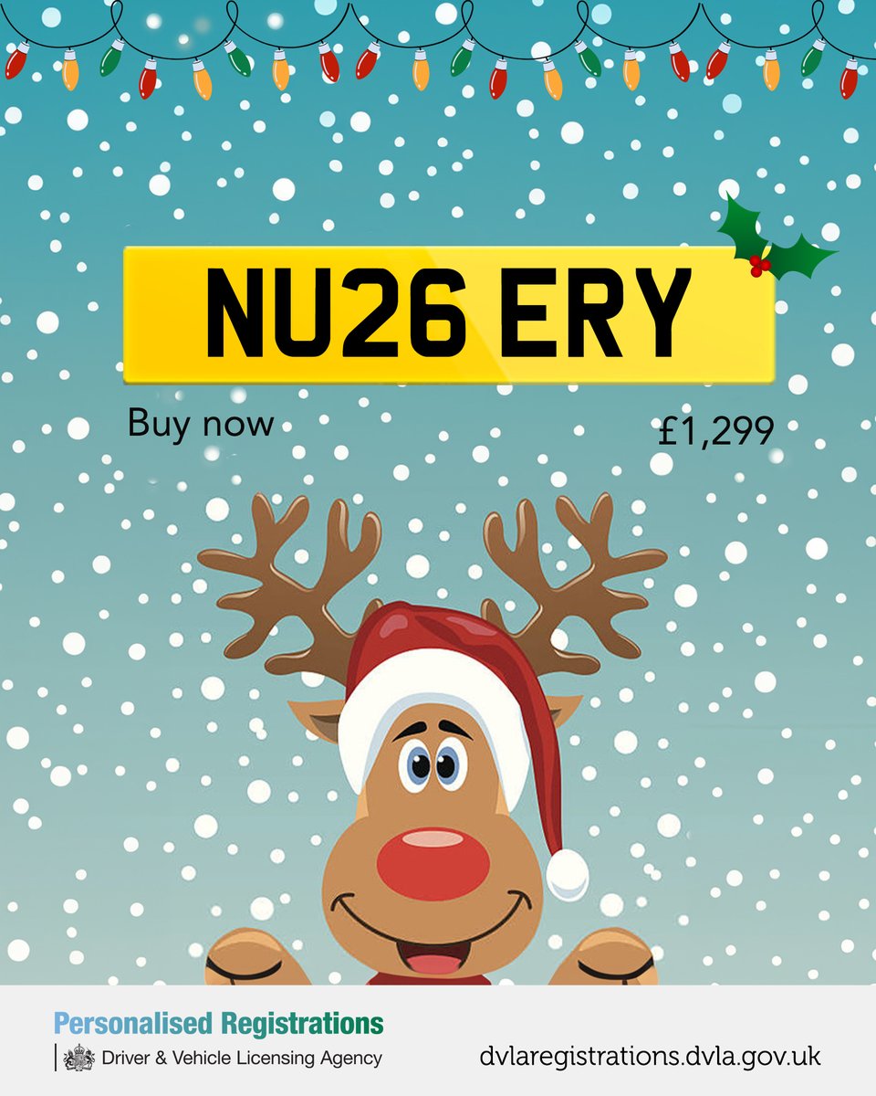 Would this be the perfect gift for someone you know? 🎁

It's available to buy on our website - price includes VAT and assignment fee 👍

Get it now on the link below:
🌟 ow.ly/oupR50Xy7El
#MyDVLAReg #MakeItPersonal #DVLARegistrations