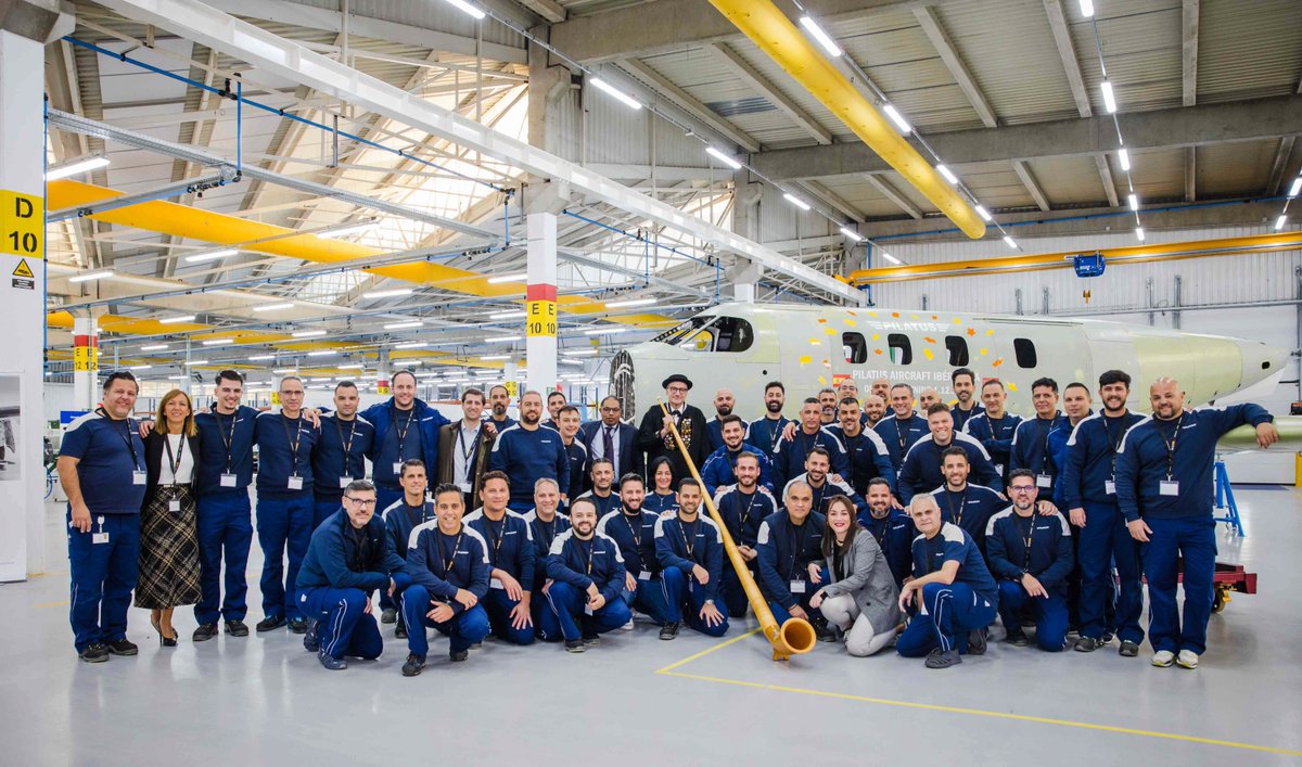 PilatusAircraft's tweet photo. Pilatus has officially opened its subsidiary, Pilatus Aircraft Ibérica SA, near Seville. The new production facility will expand capacity to meet the sustained high demand for the successful PC-12 and PC-24.

Read the full story on our website: https://t.co/LJZrUwehhy https://t.co/hrXl3CKzBn