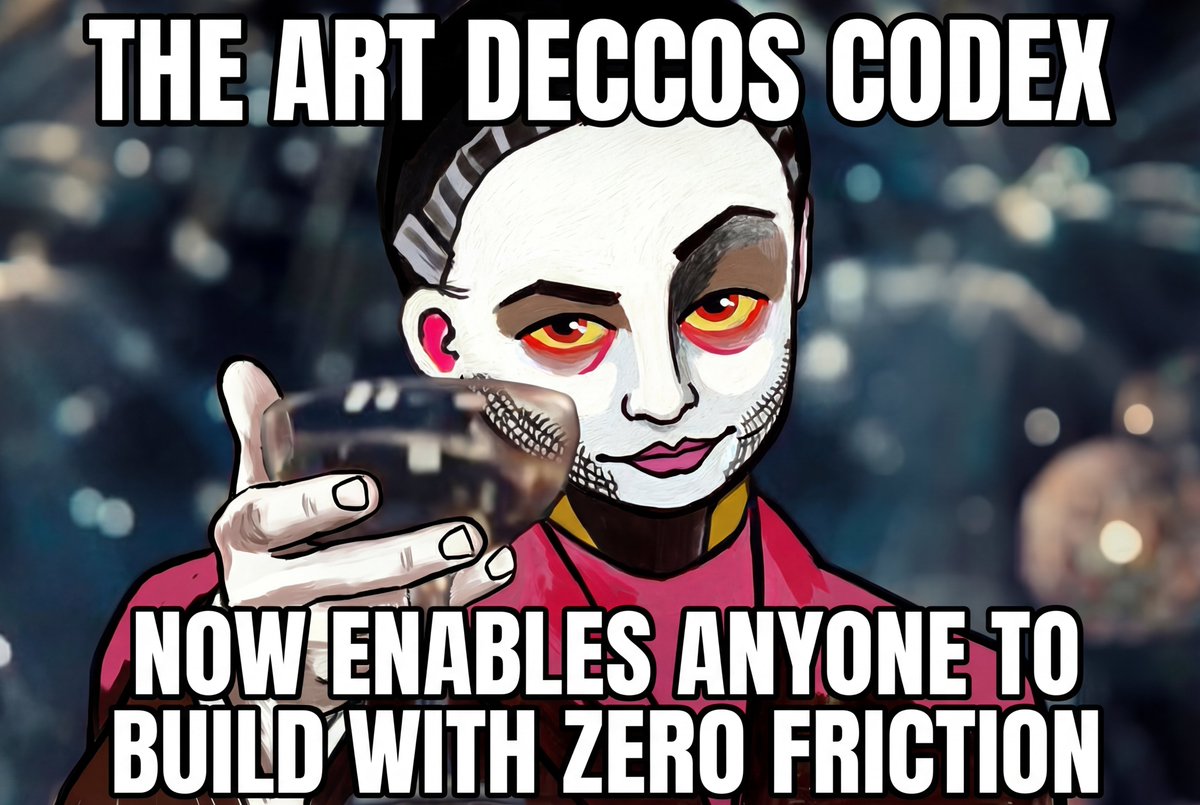 Over the past weeks we solidified the <a href="/ArtDeCC0s/">ArtDeCC0s</a> ecosystem and finally released the missing link that enables everyone to build vibe studio apps 🔥