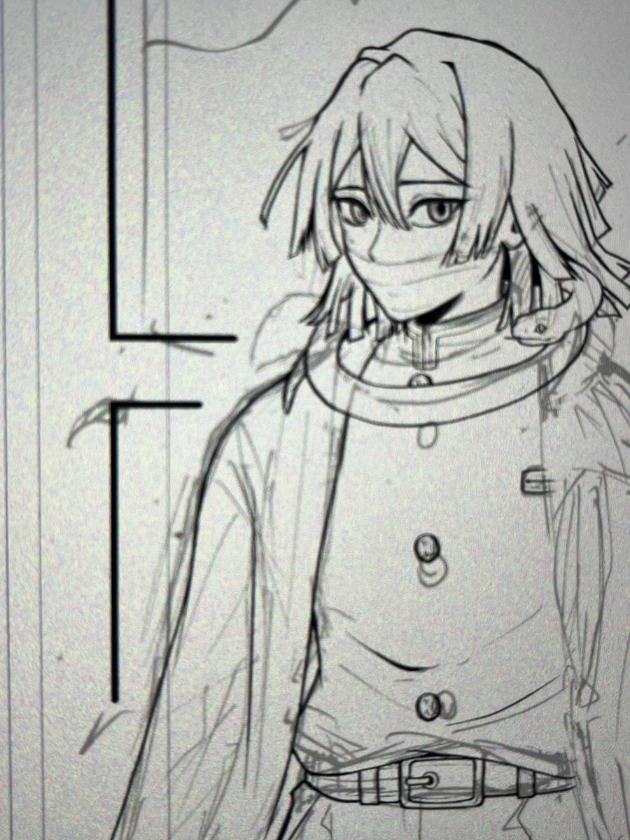 久しぶりにペンを握れた
久しぶり過ぎて伊黒さんの描き方忘れてた事にショックw 