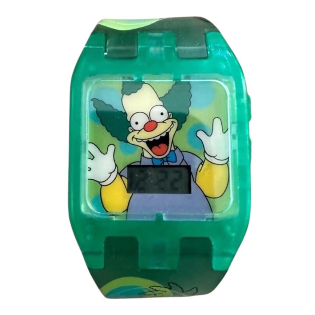 lololokk16's tweet photo. Lil Uzi Vert ices out a Krusty The Clown watch from Burger King, made in 2002 😭🔥

It appears on the cover art and music video for his latest single, ‘Regular’ 👀 https://t.co/VIt9gxUNGJ