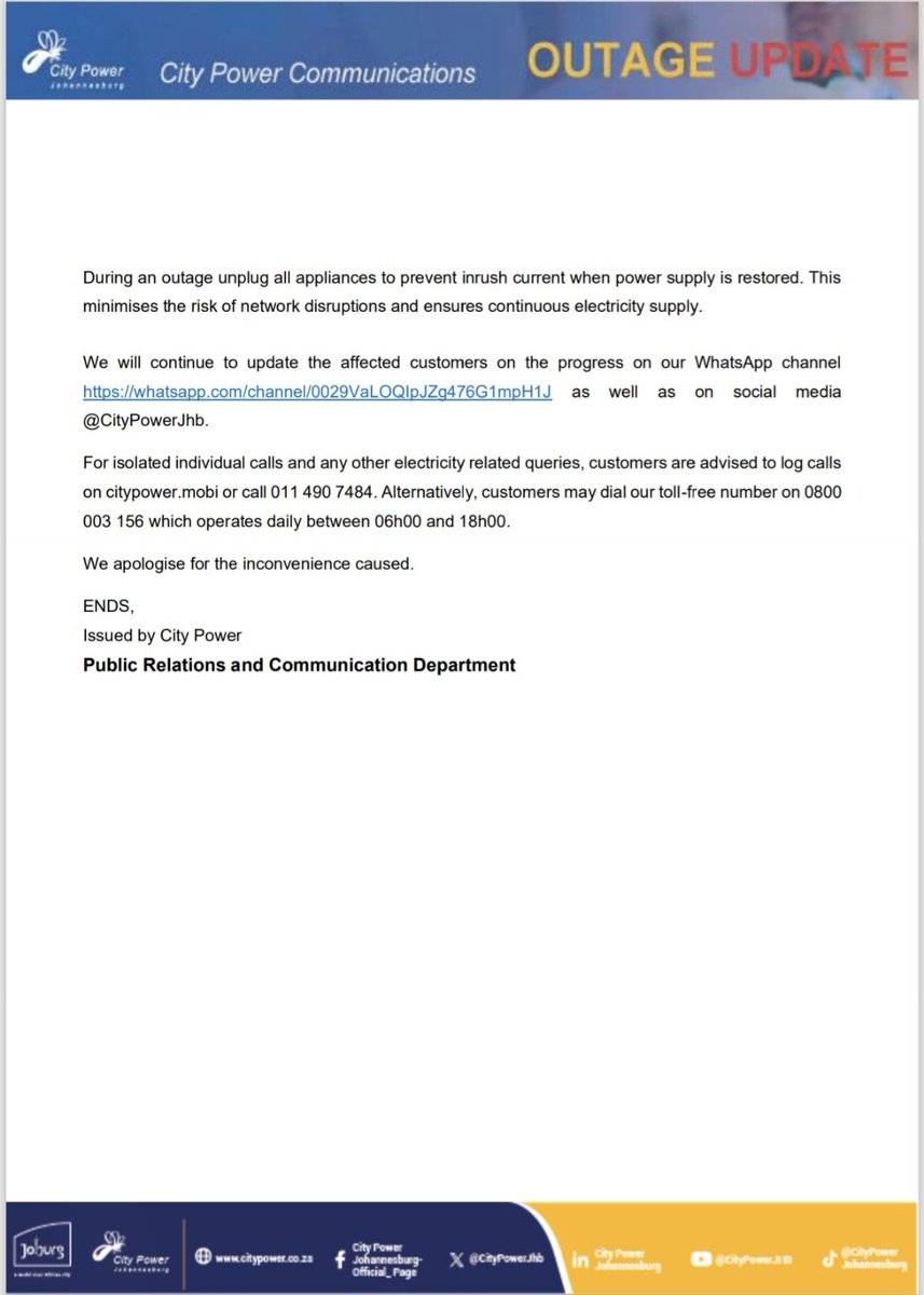@CityPowerJhb tweet media