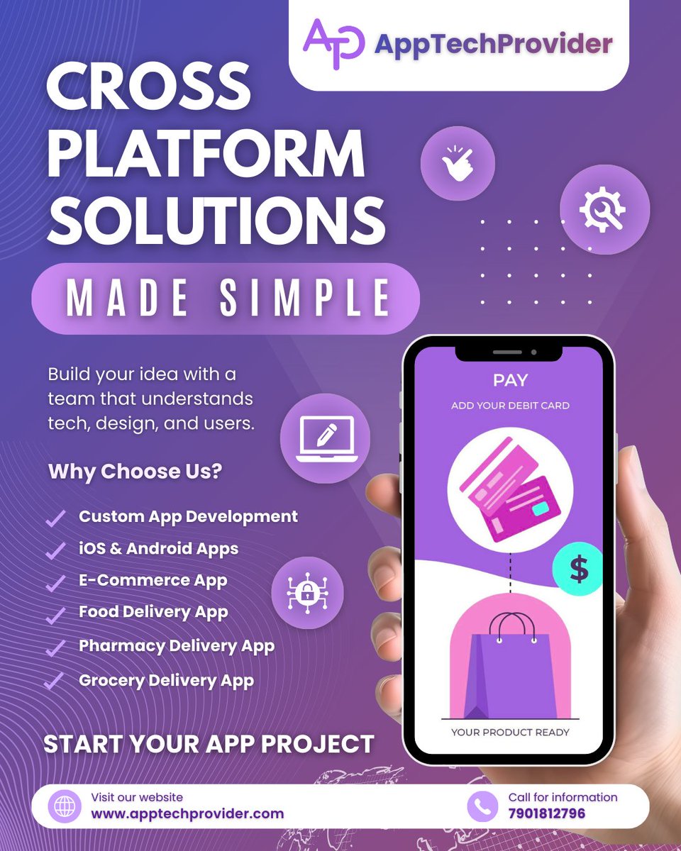 apptechprovider's tweet image. Cross-platform app solutions made simple.
 
#mobileappdevelopment #appdevelopersindia #digitalindia #india #businessownersindia  #startupindia   #chandigarh  #mumbai  #delhi  #toronto #AppTechProvider #TechAgency #DigitalSolutions  apptechprovider.com
