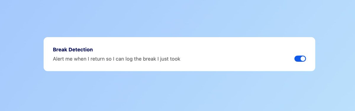 With version 1.14.0, we introduced the Break Detection feature. <a href="/DeskRest_app/">DeskRest - Smart Break Reminder</a> automatically detects when you’re away and suggests logging the break so you can keep your statistics up to date.