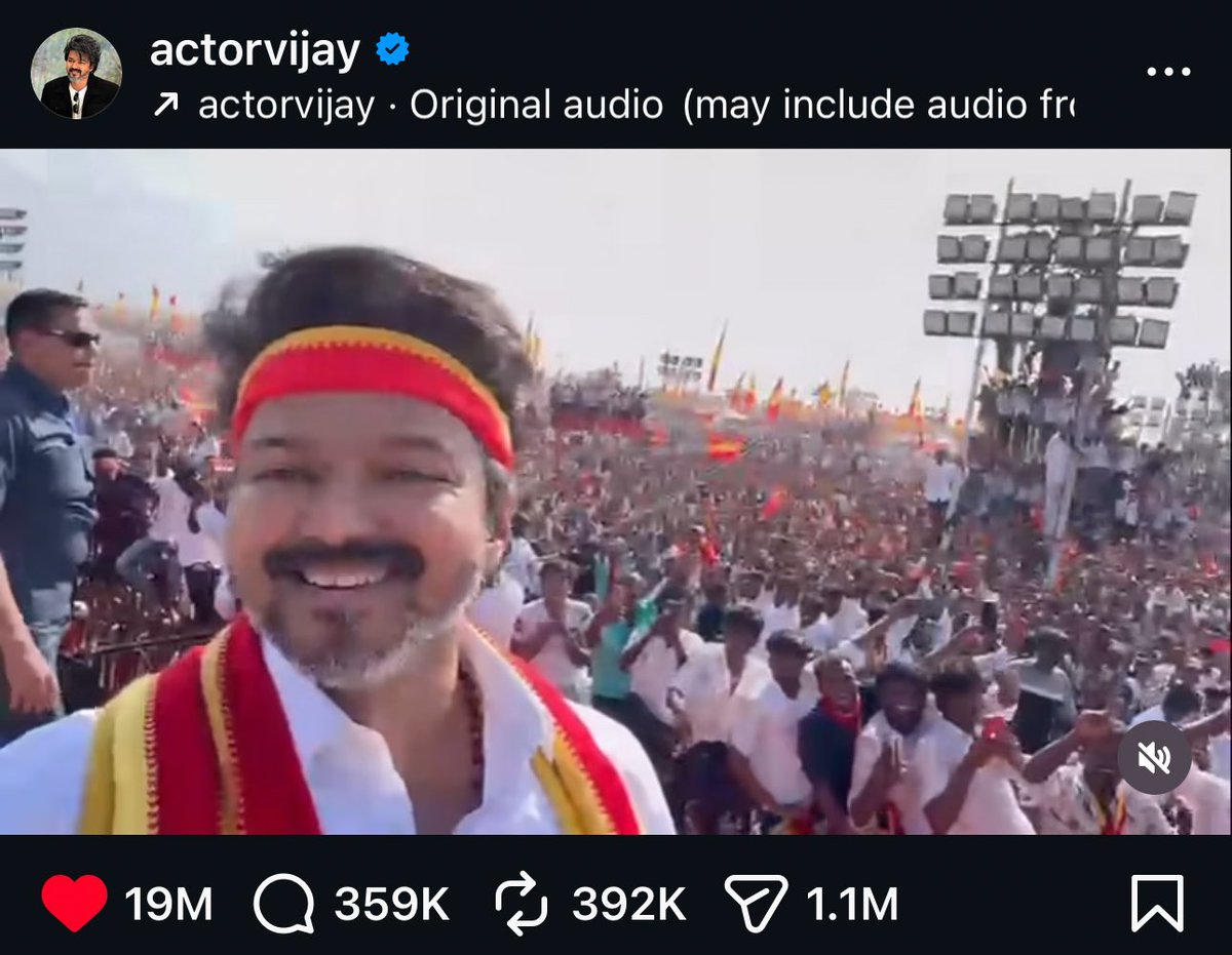 dp_karthik's tweet image. Presenting…

- HIGHEST LIKED
- HIGHEST COMMENTED
- HIGHEST REPOSTED
- HIGHEST SHARED 

Instagram post by an Indian Cinema Celebrity this 2025 - @actorvijay. ❤️🔥