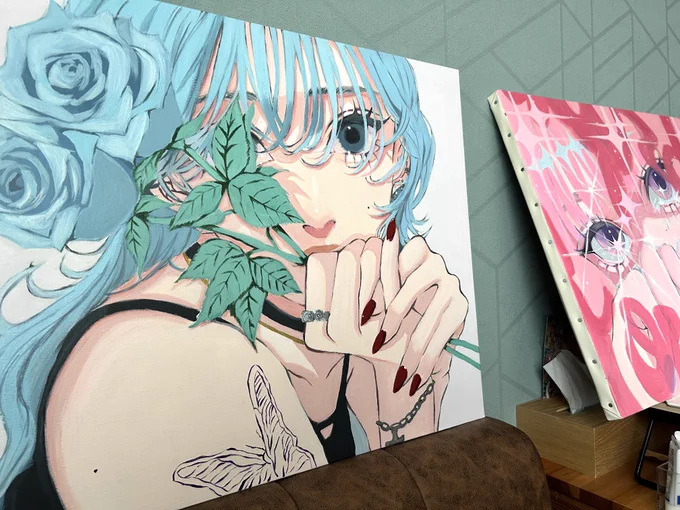 アナログ原画完成しました!大阪個展までとうとうあと3日どうか楽しんでいただけますように!