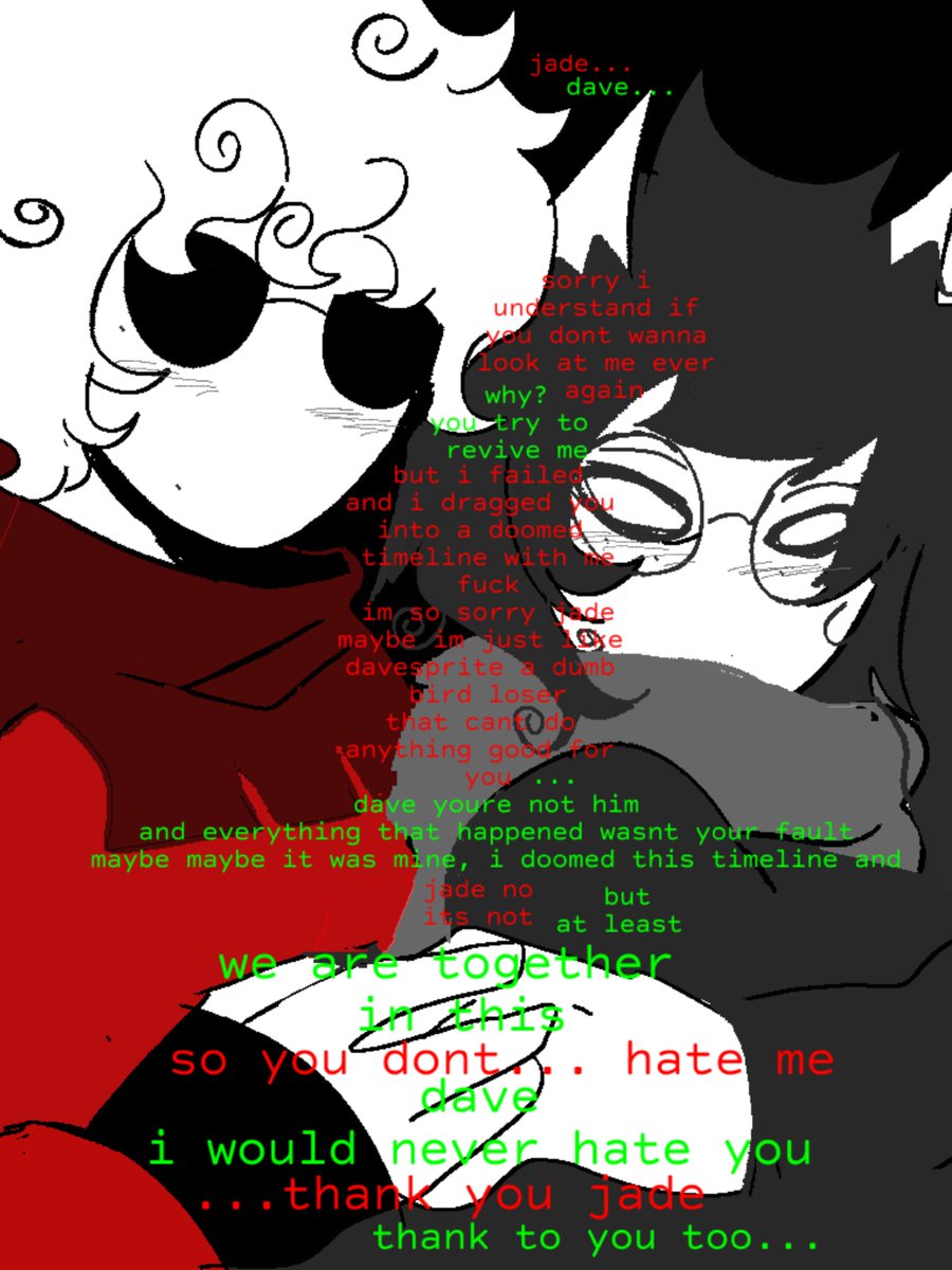 pathsolyh's tweet image. also im participating in this davejade week :p

DAY I; death 🌌⏳ doomed dj
[#davejadeweek2025 #spacetime]