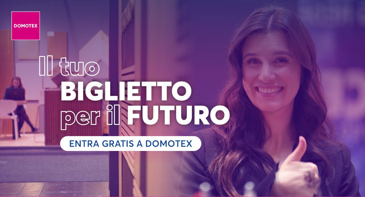 Il mondo del flooring ti aspetta a DOMOTEX 2026 - scaricati ora il tuo biglietto gratuito! - mailchi.mp/parquet-news/i…