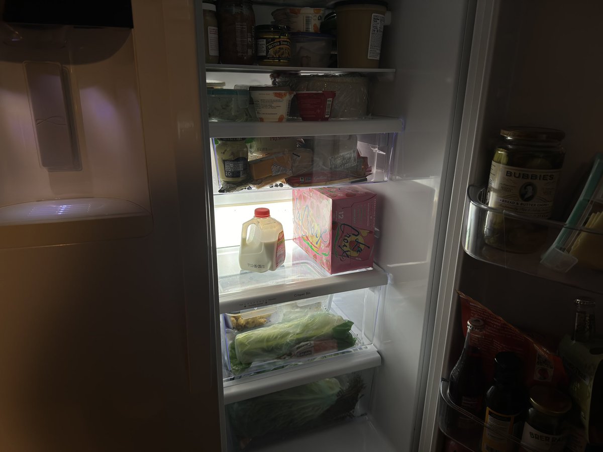 i take back what i said, she’s so cute it kills me every time i open the fridge. she deserves the world