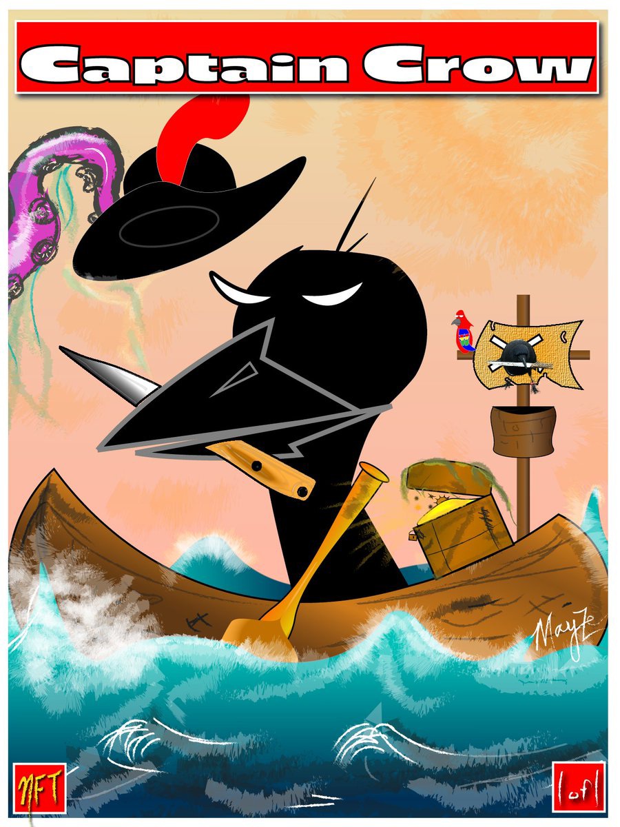 MayzeRunnuh's tweet image. Meanwhile in the Bermuda Triangle... #BootySnatcher 

A billion&apos;s a piss break  🚽🧻 

crow with knife