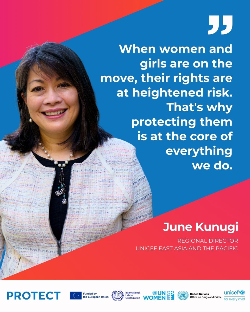 unwomenasia's tweet image. When women and girls are on the move, their rights and safety are often at greater risk.

On #16Days, @UNICEF highlights the need for stronger protection. 

unwo.men/mo3l50XwAFP 

#NoExcuses 

@EUinThailand | @UN_Women | @ILOAsiaPacific | @UNODC_SEAP | @UNICEF_EAPRO
