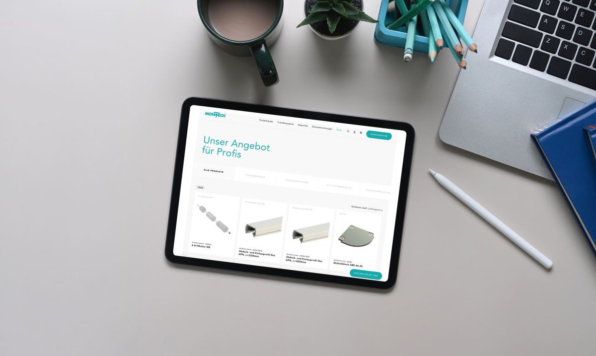 Montech_AG's tweet image. 24/7 verfügbar – der Montech E-Shop steht Ihnen immer und überall zur Verfügung. Registrieren Sie sich ganz einfach, um Zugang zu erhalten und von zahlreichen Vorteilen zu profitieren.

Zum Shop: ow.ly/Se4f50XyY9L

#montech #shop #onlineshop #fördertechnik #profiltechnik